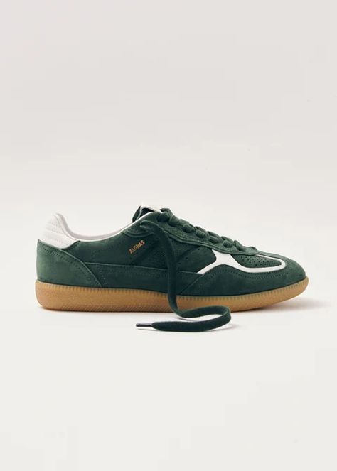 Sneakers | ALOHAS Finnish Fashion, Vegan Boots, Sustainable Leather, Green Sneakers, Weekender Tote Bag, Naha, Green Suede, Boot Bag, Suede Sneakers