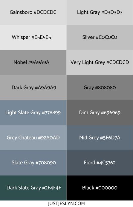 Grey Color Names, Gray Hex, Pantone Color Chart, Indoor Paint, Dark Slate Blue, Hex Color, Colour Pallets, Neutral Blue, Hex Color Palette