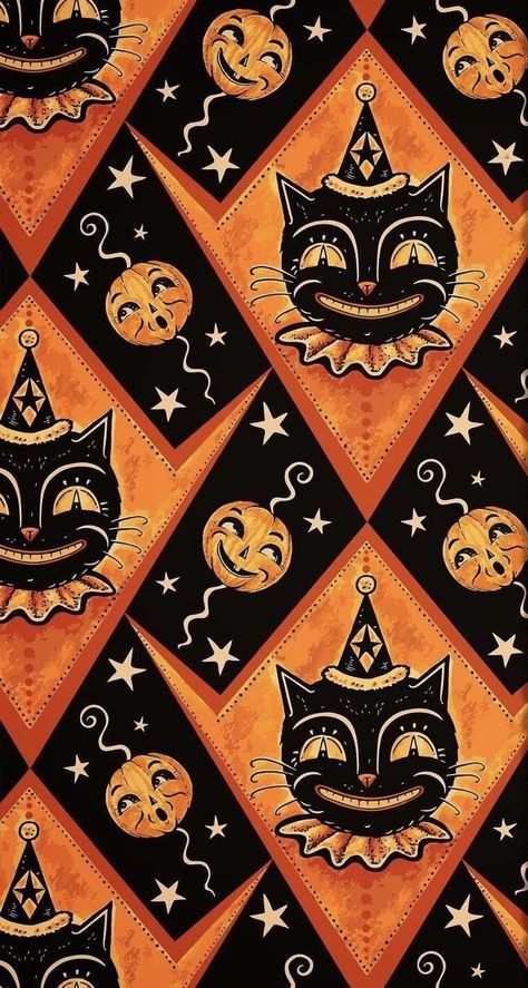 Halloween Wallpaper Aesthetic Vintage, Old Halloween Aesthetic Wallpaper, Classic Halloween Wallpaper, 60s Halloween Aesthetic, Vintage Halloween Art Wallpaper, Vintage Halloween Wallpaper Iphone, Halloween Vintage Wallpaper, Vintage Halloween Backgrounds, Spoopy Aesthetic