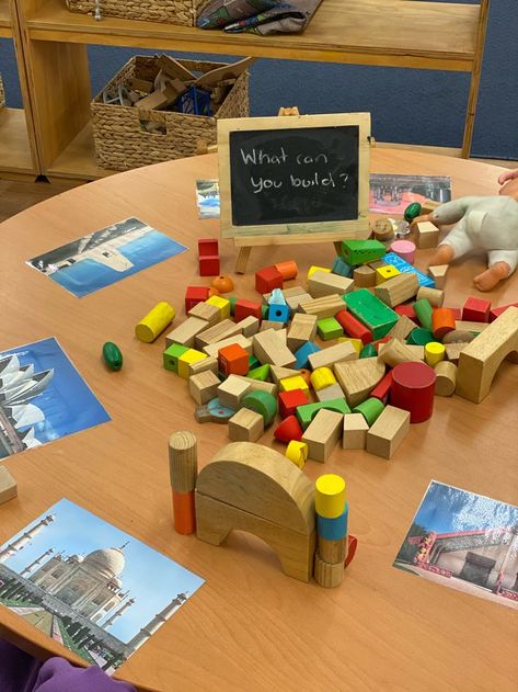 Building Eyfs Activities, Block Provocation Ideas, Eyfs Building Activities, Reggio Construction Provocations, Reggio Provocations Preschool Activities, Construction Provocation Reggio Emilia, Provocation Ideas For Preschool, Construction Reggio Emilia, Block Invitations To Play