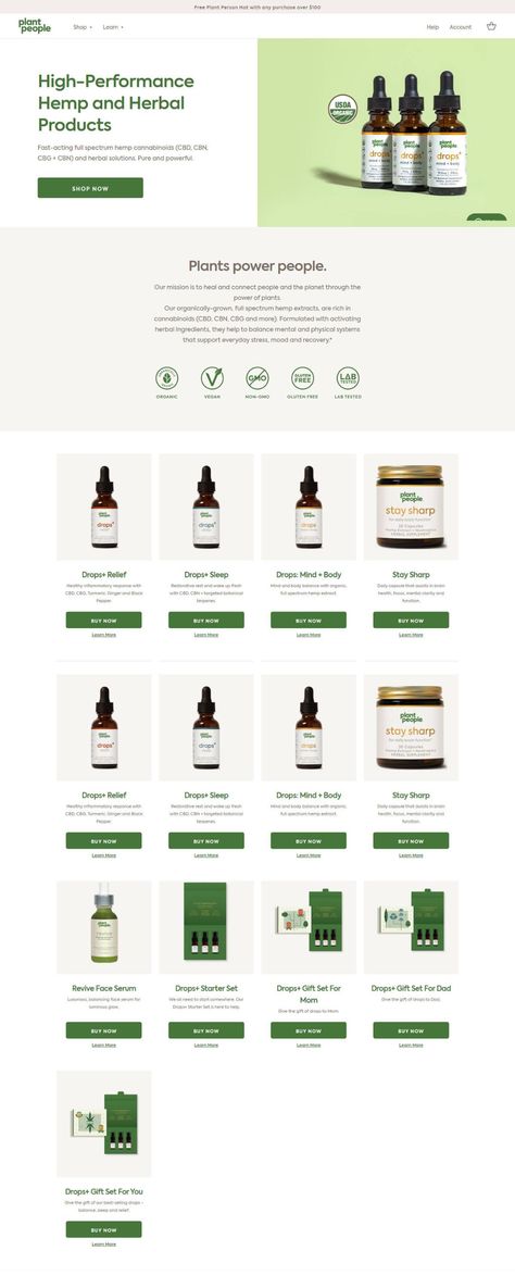 Ecommerce Design Inspiration, Ux Project, Webpage Layout, Best Landing Page Design, Tech Inspiration, Regenerative Agriculture, Plant People, Ecommerce Web Design, Ui Design Website