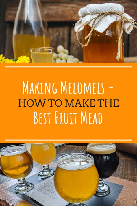 Fruit Mead Recipe, Sweet Mead Recipe, Melomel Recipe, Mead Wine Recipes, Mead Brewing, Recipes With Fruit, Making Mead, Mead Recipes, Mead Making