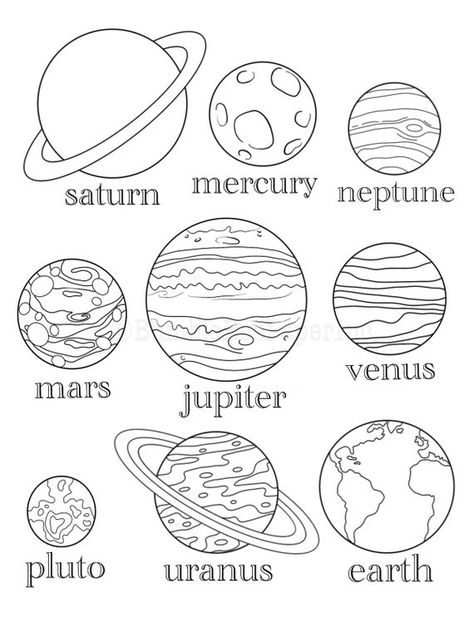 Coloring Pages Shoes, Planets Coloring Pages, Shoes Coloring Pages, Planets Coloring, Shoes Coloring, Solar System Coloring Pages, About Planets, Planet Coloring Pages, Childrens Coloring Pages