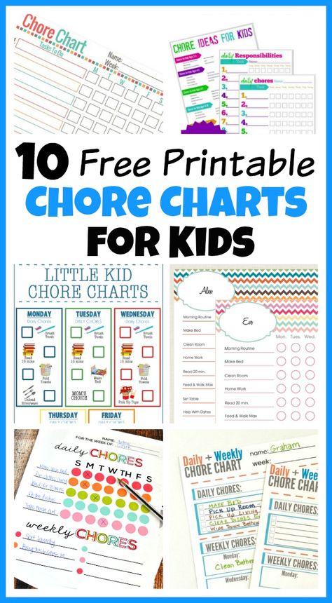 10 of the best Free Printable Chore Charts For Kids! | printables for kids, printables for parents, chores for kids Chore Chart By Age, Chore Charts For Kids, Kids Chore Chart Printable, Age Appropriate Chores For Kids, Free Printable Chore Charts, Daily Chore Charts, Kids Chores, Toddler Chores, Chore Chart For Kids