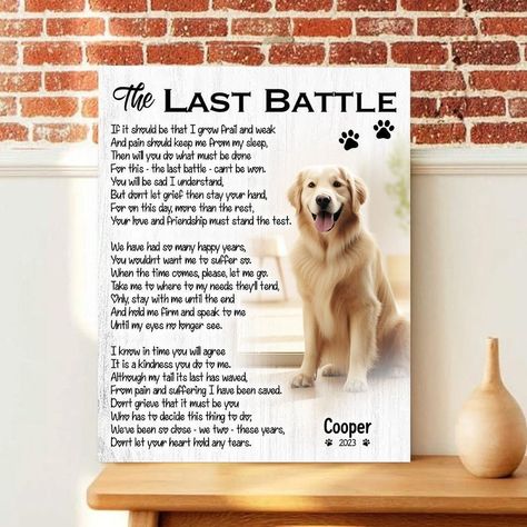 Dog Pool Party, Dog Heaven Quotes, Dog Memorial Gifts, The Last Battle, Dog Poems, Dog Sympathy Gifts, Dogs Stuff, Dog Quotes Love, Dog Remembrance