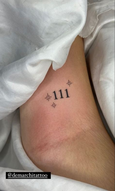 444 111 Tattoo, Angel Number Tattoo 111 Font, Angel Number Tattoos For Women, Angel Number Tattoos 111, Small 111 Tattoo, Small Interesting Tattoos, 111 Hand Tattoo, Angel Numbers Tattoo 111, 111 Tattoo Design