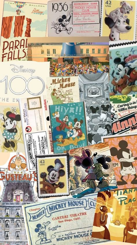 #disney Disney Scrapbook Stickers, Disney Collage Wallpapers, Disneyland Wallpaper, Disney Moodboard, Disney Wallpapers, Toy Story Alien, Disney Collage, Disney Artwork, Mickey Mouse Club