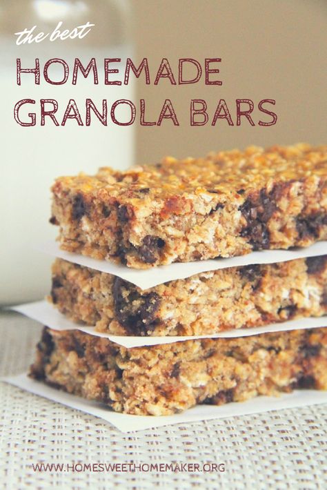 Homemade Healthy Granola Bars, Homemade Healthy Granola, Best Homemade Granola, Quaker Chewy Granola Bars, Homemade Granola Bars Healthy, Granola Homemade, Healthy Granola, Healthy Granola Bars, Chewy Granola Bars