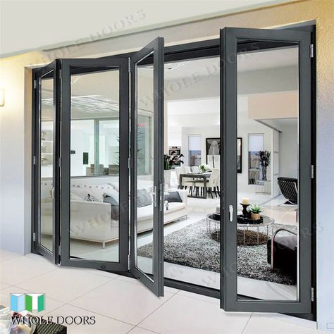 Whole Bifold Doors 108" X 96" Bi Folding Doors Kitchen, Bi Fold Doors, Bifold Patio Doors, Bifold Door, Lake Ideas, Slider Door, Beach Cabin, Garage Conversion, Home Needs