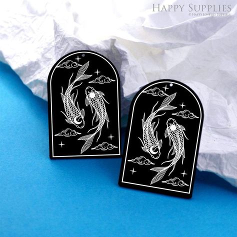 Acrylic Pendants are black tone and shaped like a door, perfect for making earrings, necklace or any other handmade jewelry project. Black Acrylic Earrings, Happy Jewelry, Earrings Charms, Brass Hoop Earrings, Option B, Linocut Art, Earring Charms, Making Earrings, Acrylic Charms