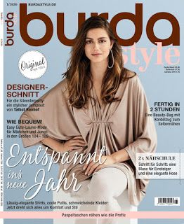 DOWNLOAD : Burdastyle 01 2020 Burda Patterns Free, Burda Style Magazine, Crazy Pants, Red Suede Heels, Digital Painting Portrait, Burda Patterns, Sewing Magazines, Burda Style, Print Coat