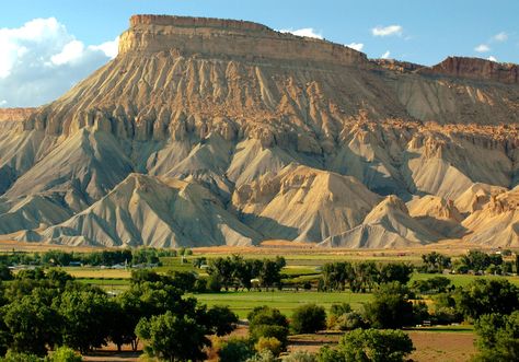 Mt. Garfield...Grand Junction, CO Palisade Colorado, Colorado National Monument, Grand Junction Colorado, Grand Junction, Mountain Travel, Ancient Ruins, Photo Backgrounds, Travel Usa, Monument Valley