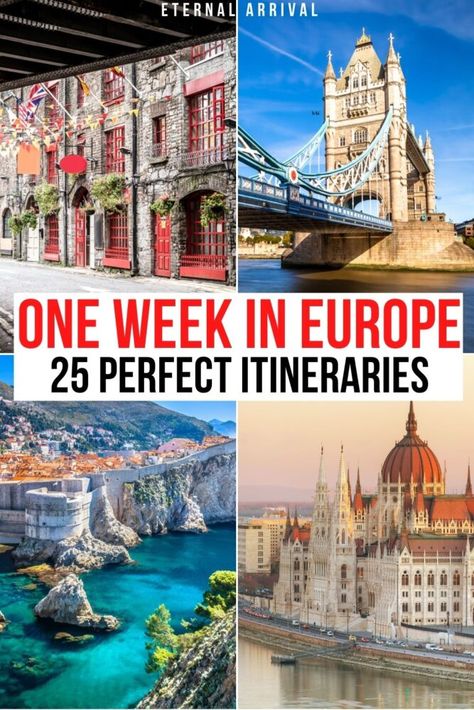 5 Days In Europe, 7 Days In Europe Itinerary, Europe Trip Itinerary 10 Days, Europe Itenaries, First Trip To Europe Itinerary, 7 Day European Itinerary, Europe Itinerary 10 Day, 1 Week In Europe, One Week In Europe