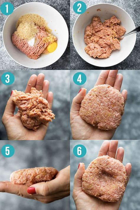 Ground Turkey Burger Recipes, Turkey Burger Patties, Turkey Burgers Recipes, Baked Turkey Burgers, Turkey Burger Recipes Healthy, Homemade Turkey Burgers, Burger Patty Recipe, Ground Turkey Burgers, Best Turkey Burgers