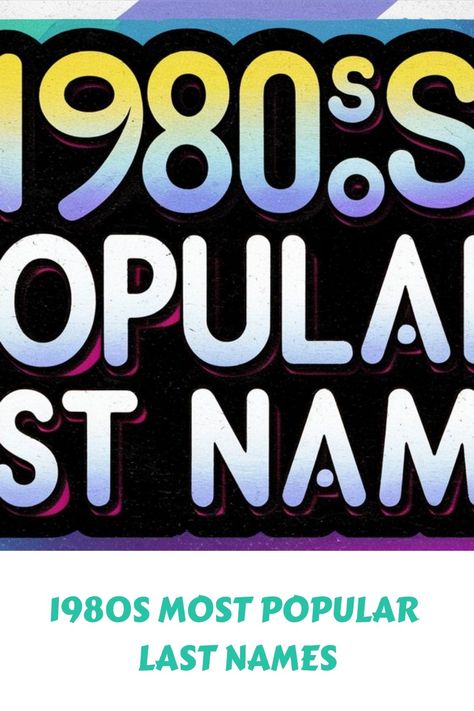 1980s Most Popular Last Names Uncovered! - Fabricerie Popular Last Names, Family Research, Last Names, Batik Pattern, Fabric Projects, The 1980s, Memory Lane, Yearbook, Family History