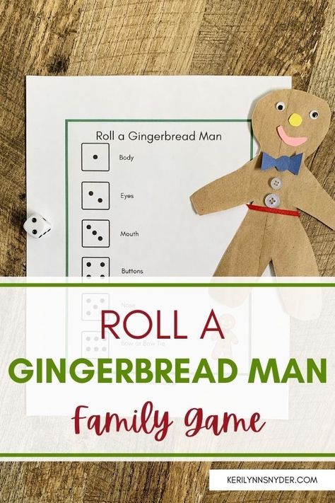 Get the Roll a Gingerbread Man game for some at home family fun! Gingerbread Man Games, Gingerbread Games, Gingerbread Ideas, Gingerbread Theme, Christmas Traditions Family, Faith Blogs, Man Games, Man Party, Family Project