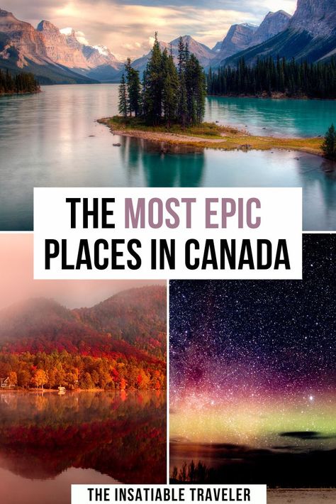 10 most beautiful places in Canada for epic views. This is an amazing Canada Bucket List ! Canada travel | Canada bucket list | what to to in Canada | beautiful places in Canada | Waterfalls In Canada, Places To See In Canada, Best Canada Vacation, Canada Best Places To Visit, Canada Bucket List Travel, Western Canada Travel, Best Places In Canada, Canada Must See, Vacation In Canada