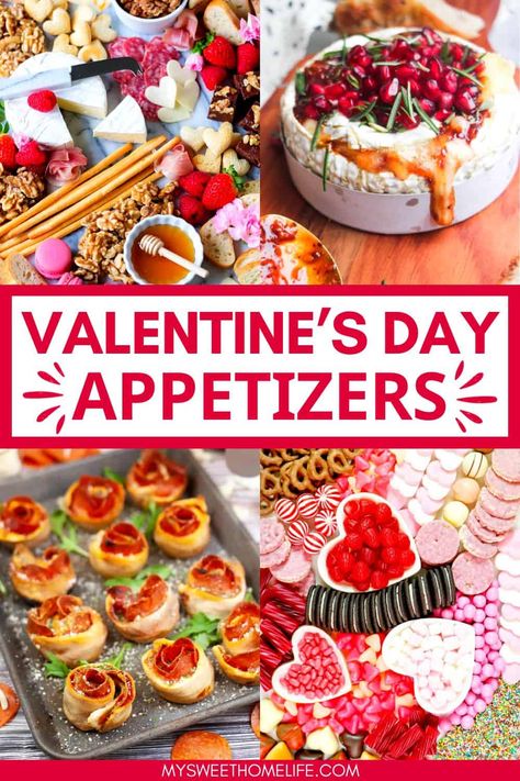 Serve up love on your plate with these Valentine's Day appetizers. Whether you're looking for something savory, sweet, or a mix of both, these 21 Valentine's appetizers are both delicious and delightful. Valentine's Appetizers, Healthy Valentines Dinner, Easy Valentines Snacks, Valentine Dishes, Valentine Dinner Party, Valentines Party Food, Valentines Brunch, Valentines Snacks, Healthy Valentines