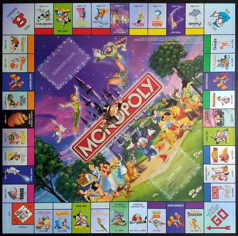 Monopoly Disney after edit Disney Monopoly, Disney Board Games, Harry Potter Monopoly, Homemade Board Games, Monopoly Board Game, Disney Canvas Art, Monopoly Board, Harry Potter Pin, Monopoly Game