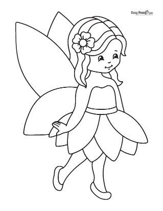 Cute Fairy Coloring Pages Fairy Colouring Pages, Fairy Coloring Book, Disney Princess Coloring Pages, Fairy Drawings, Fairy Images, Rainbow Canvas, Kids Doodles, Fairy Coloring Pages, Coloring Supplies