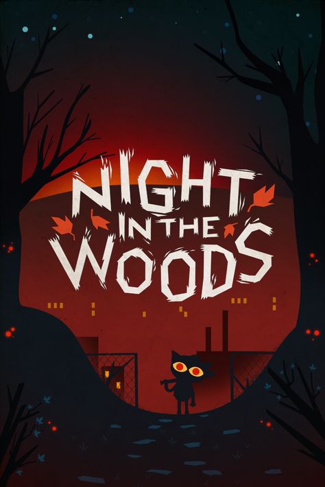 A new poster! Mae Borowski, Night In The Woods, رعب نفسي, Game Poster, Free Poster, Wood Wallpaper, Game Logo, Video Game Art, Indie Games