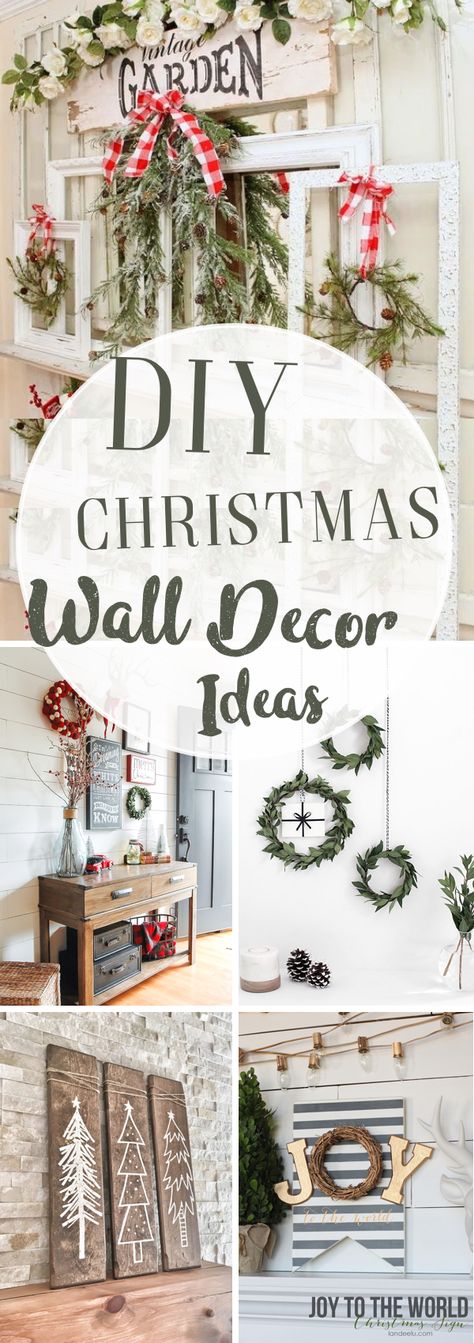 30 DIY Christmas Wall Decor Ideas Adding Holiday Cheers to Your Home’s Walls! Simple Christmas Signs, Diy Christmas Wall Decor, Christmas Wall Decor Ideas, Christmas Wall Decor Diy, Diy Christmas Wall, Inexpensive Christmas, Winter Decorating, Diy Wand, Christmas Board