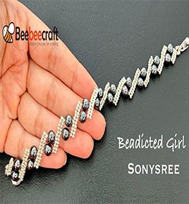 Beaded Bracelet Patterns Tutorials, Beebeecraft Tutorials, Seed Bead Bracelets Tutorials, Knitting Crafts, Making Bracelets With Beads, Gelang Manik-manik, Beaded Earrings Tutorials, Beaded Bracelets Tutorial, Beaded Necklace Diy