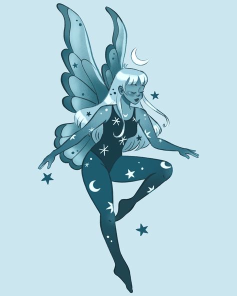 🌙🧚‍♀️☀️Should I create art prints of the sun and moon fairies? ⬇️ Winter Fairy Drawing, Moon Goddess Drawing, Mushroom Girl Drawing, Fairy Girl Art, Fairy Reference, Fairy Batman, Winter Faerie, Sun Fairy, Fairy Woman