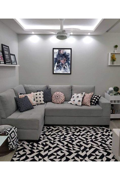 Simple Home Decoration, Classy Living Room, Living Room Decor Gray, Small Living Room Design, Grey Couches, Living Room Decor Colors, Apartment Living Room Design, Autumn Ideas, Living Room Color Schemes