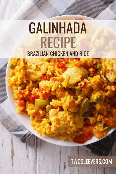 Bring the vibrant flavors of Brazil to your table with this delicious Galinhada recipe! This one-pot chicken and rice dish is infused with aromatic spices and fresh herbs, making it a comforting and flavorful meal perfect for any occasion. Brazilian Chicken And Rice, Galinhada Recipe, Braised Beef Recipes, Brazilian Chicken, Chicken And Rice Dishes, Brazilian Dishes, South American Recipes, Savory Rice, Stove Top Recipes