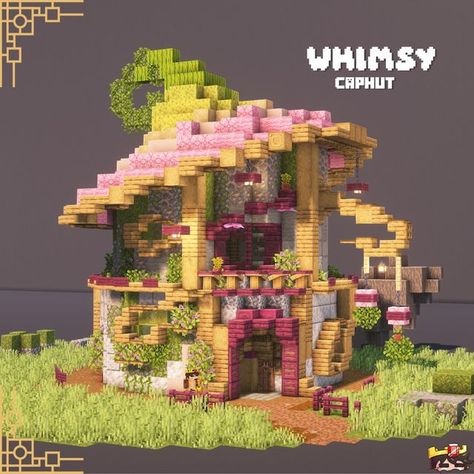 MassiveSpeck | mcbuilder 🌆 on Instagram: "Whimsy Caphut ========================= 𝙁𝙤𝙧 𝙢𝙤𝙧𝙚 𝙖𝙬𝙚𝙨𝙤𝙢𝙚 𝙗𝙪𝙞𝙡𝙙𝙨: 🤝🏼 ∝ Follow me @massivespeck 📨 ∝ Send it to someone 💾 ∝ Save and check for later use! ✉️ ∝ Join my discord! ========================== 𝙈𝙞𝙣𝙚𝙘𝙧𝙖𝙛𝙩 𝙄𝙣𝙛𝙤𝙧𝙢𝙖𝙩𝙞𝙤𝙣: 🖥️ ∝ Version: Java Minecraft 1.19.3 🖼️ ∝ Resource Pack: Vanilla Tweaks, Elytra+, Pumpkins+ 🌆 ∝ Shaders: Complementary Reimagined / Rethinking Voxels ========================== 📌TAGS: #mi Minecraft Cute Builds House, Oasis Minecraft House, Middle Of Town Minecraft, Minecraft House Greenhouse, Adorable Minecraft House, How To Build A Fairy House In Minecraft, Minecraft Build Inspo House, Underground Glass House Minecraft, Minecraft Angled House