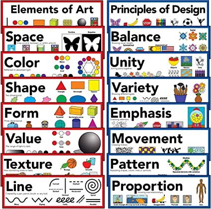 Art For Elementary Students, Elements Of Art Space, Elements And Principles Of Art, Art Principles, Elements Of Art Line, Diy Fountain, Elements Design, Art Theory, Elements And Principles