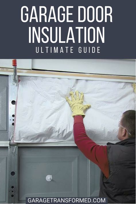 Your garage door is the single biggest non-insulated surface in our home. Adding a garage door insulation kit is one of the most effective -and inexpensive- ways to make your garage more comfortable in extreme temperatures. Garage Insulation Diy, Insulating Garage Walls, Diy Insulation, Garage Door Seal, Garage Door Maintenance, Garage Insulation, Shed Makeover, Best Garage Doors, Garage Door Insulation