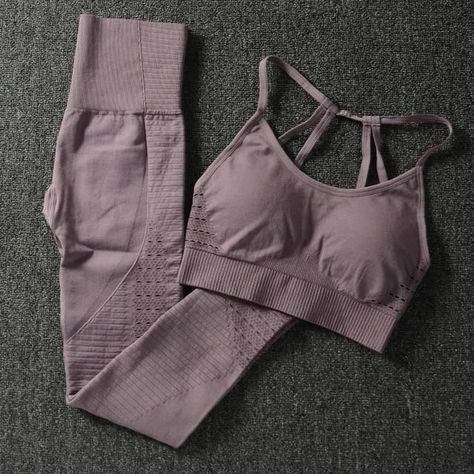 7949e456002b28988d38185bd30e77fddesc38207557ri Sports Bra Set, Yoga Outfit, Sports Bra And Leggings, Gym Clothing, Strappy Sports Bras, Leggings Women, Leggings Set, Workout Sets, Yoga Set