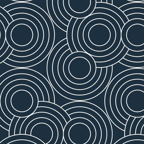 Circle Pattern Design, Circle Artwork, Navy Paint, Circle Graphic, Paint Paper, Crop Circles, Art Deco Pattern, Geometric Circle, Circle Art