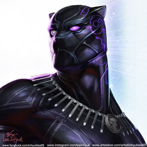 Inhyuk Lee, T Challa, Panther Print, Black Panther Art, Hd Wallpapers For Mobile, Black Panther Marvel, Trends International, Top Trending, Wall Poster