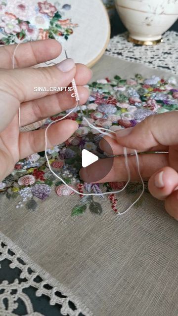 Sina Crafts | How to start frivolite /tatting needle. I promised you yesterday that I would show you again the first step in the process of creating the... | Instagram Tatting Lace Pattern, Tatting Needle, Needle Tatting Tutorial, Tatting Tutorial, Needle Tatting, Tatting Lace, Headband Pattern, Lace Pattern, You Are Awesome