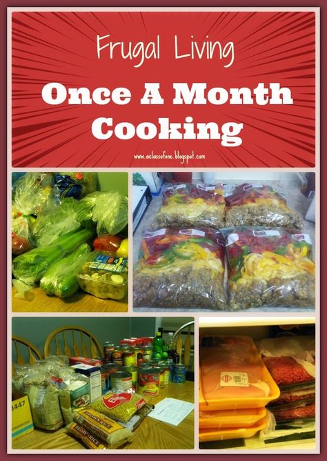 Frugal Healthy Meals, Once A Month Cooking, Pre Made Meals, Meal Planning Menus, Make Ahead Freezer Meals, Crock Pot Freezer, Cooking App, Freezer Meal Prep, Frugal Family