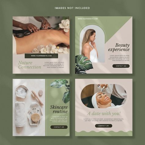 Massage Poster Design Ideas, Instagram Beauty Post Ideas, Beauty Salon Instagram Posts, Spa Instagram Post Ideas, Spa Social Media Posts, Massage Flyer, Beauty Post Ideas, Spa Advertising, Menu Spa