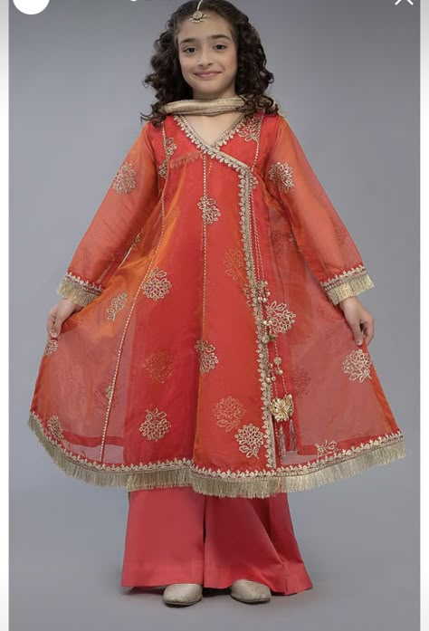 Eid Dress For Girls Kids, Pakistani Kids Dresses Party Wear, Kids Pakistani Dress, Kids Wedding Dresses Pakistani, Kids Eid Dress, Kids Designer Dresses Pakistani, Baby Girl Designer Dresses, Georgette Frocks