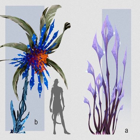 Avatar Flowers, Plants Concept Art, Avatar Plants, Fantasy Plants, Alien Plants, Props Concept, Arte Alien, Alien Concept, Alien Concept Art