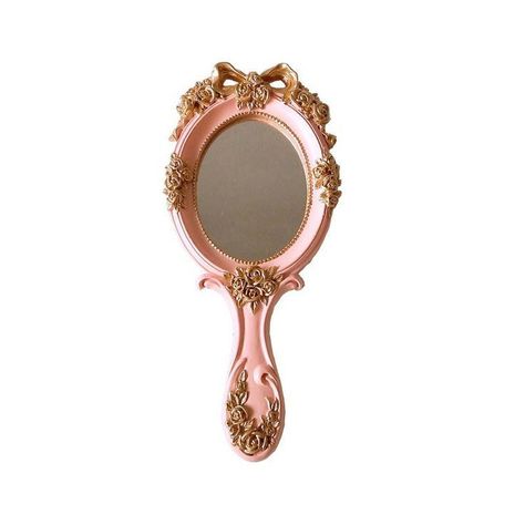 Retro Grunge Outfits, Boogzel Apparel, Cottagecore Wall Decor, Vintage Hand Mirror, Dreamcore Aesthetic, Pastel Kawaii, Aesthetic Room Ideas, Handheld Mirror, Rhinestone Hair Pin