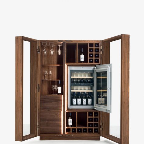 CAMBUSA WINE GLASS /JUMBO | PIECES OF FURNITURE | RIVA 1920 Kitchen Sofa, Concrete Finishes, Big Doors, Double Glass Doors, Multifunctional Storage, The Door Is Open, Small Doors, Double Glass, Art Table