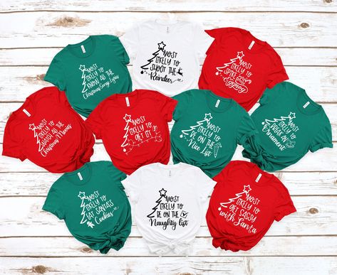 Most Likely To Christmas Shirts, Cookie Shirt, Family Baking, Matching Christmas Shirts, Food Shirt, Santa Cookies, Tea Lovers Gift, Christmas Party Food, Group Shirts