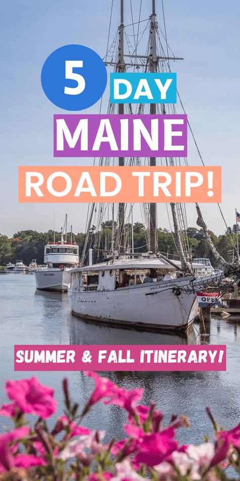 5 Day Maine Road Trip: Steal Our Summer & Fall Itinerary! Maine On A Budget, Maine Itinerary, Maine Road Trip, Visit Maine, East Coast Road Trip, Maine Vacation, Maine Travel, Road Trip Hacks, Road Trip Essentials