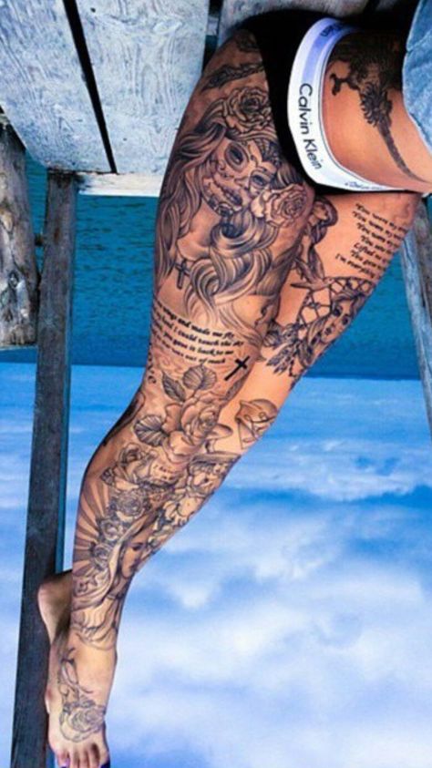 Love this leg piece, really deciding on this piece!! Tattoo Bein Frau, Mujeres Tattoo, Full Leg Tattoos, Future Inspiration, Tattoo Concepts, Tattoo Aesthetic, Muster Tattoos, Pieces Tattoo, Thigh Tattoos