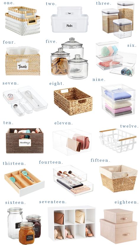 Tidying Up | Over 18 Items To Help You Spark Joy & Get Organized Like Marie Kondo - Lauren Nelson Penyimpanan Makeup, Zimmer Diy, Hiasan Bilik Tidur, Bilik Idaman, Pantry Organisation, Desain Pantry, Organized Kitchen, House Organisation, Diy Bathroom Storage