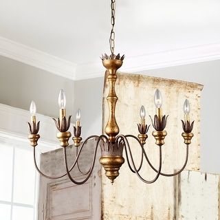 Farmhouse Candle Shaped Chandelier, 6-Light Distressed White Wood Chandelier with Adjustable Hanging Chain - On Sale - Bed Bath & Beyond - 31874988 Chandelier Rustic, French Country Chandelier, Country Chandelier, Chandelier For Dining Room, Farmhouse Candles, French Country Farmhouse, Style Français, Farmhouse Chandelier, Wood Chandelier