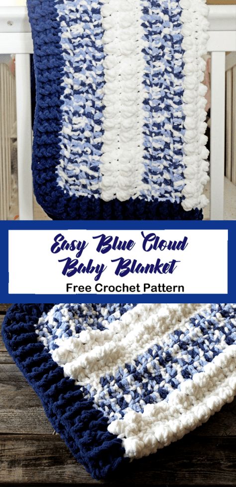 Crochet Baby Blanket Free Pattern Boy, Crochet Borders For Blankets, Havana Twists, Bernat Baby Blanket Yarn, Baby Boy Crochet Blanket, Crocheted Blankets, Crochet Baby Blanket Free Pattern, Easy Baby Blanket, Easy Crochet Baby Blanket