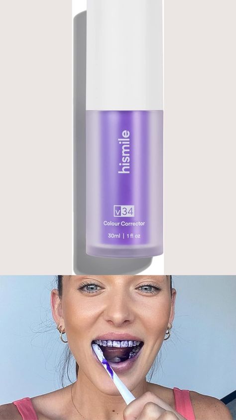 https://amzn.to/3KMin8W V34 Colour Corrector, Purple Toothpaste, Colour Corrector, Colour Correcting, Stained Teeth, White Smile, Stain Removal, Color Corrector, Cool Tones